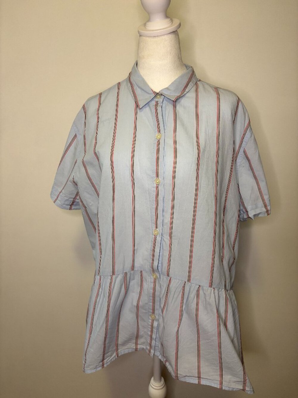 Women's Old Navy Striped Peplum Blouse